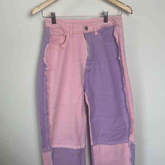 Cute patchwork Shein jeans size small - Picture 2 of 8